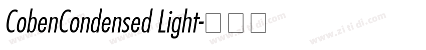 CobenCondensed Light字体转换